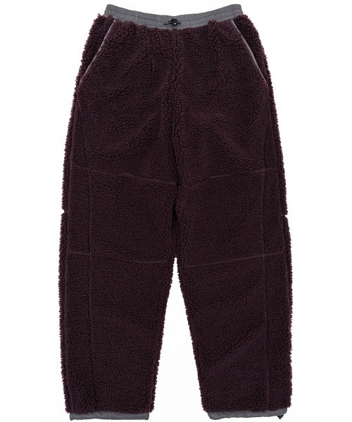 Teddy Wide Pants Burgundy