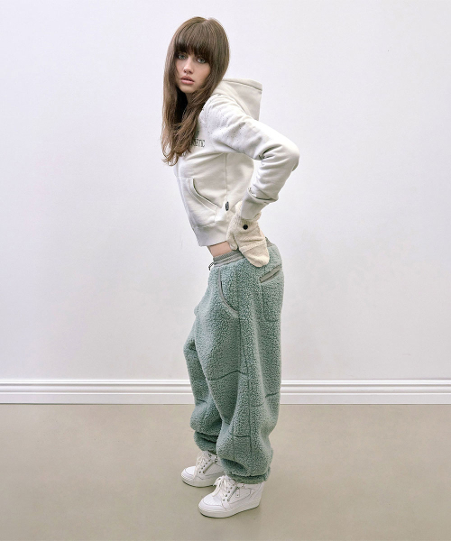 Teddy Wide Pants Sage
