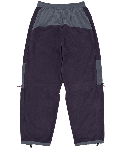Fleece Colorblock Pants Deep Purple