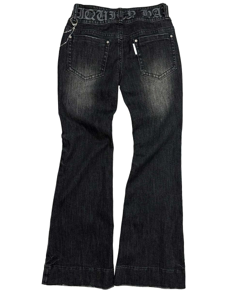 Confession Chain Denim Acid Black