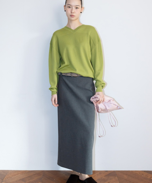 Classic H Line Skirt Ash (TA6727A174)