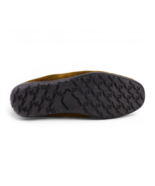 [EXTRALIGHT] ITALY Shirring Comfort Loafers Camel
