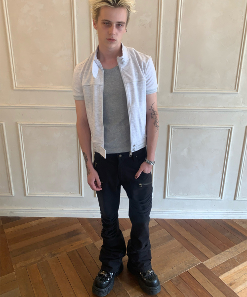 Pyramid Buckle Zip-Up_[W.Mel]