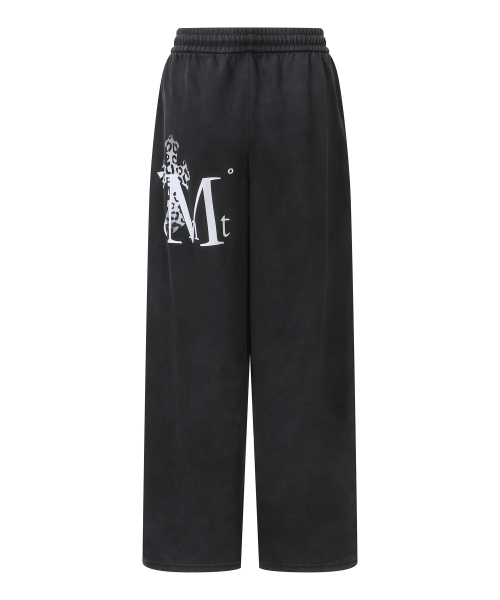 SAHARA GRADATION LEOPARD CROSS PIGMENT SWEAT PANTS