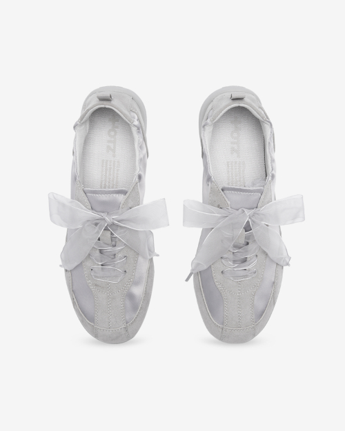 LOMA Satin Sneakers Silver OZPDGA334S