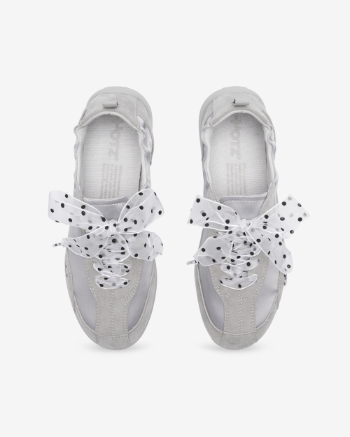 LOMA Satin Sneakers Silver OZPDGA334S
