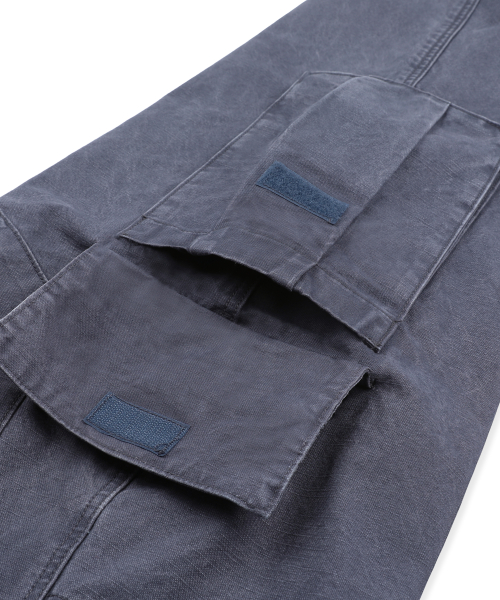 XP344 스택 루즈핏 워싱 코튼 카고 팬츠 (NAVY)