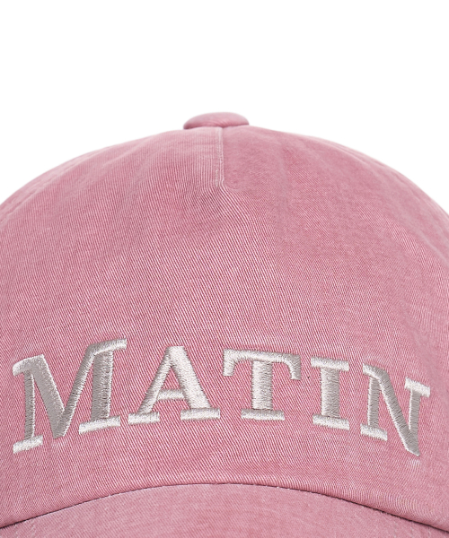 MATIN FLAT CROWN BALL CAP IN PINK