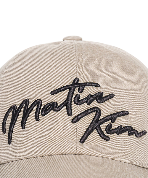 LOGO SCRIPT BALL CAP IN BEIGE