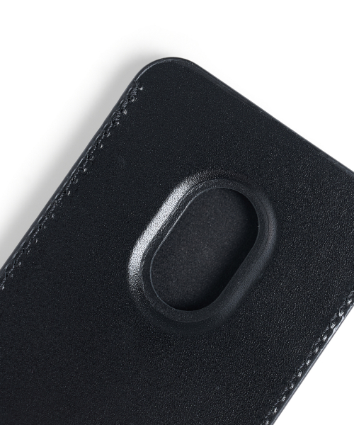 MATIN ALL-OVER LOGO MAGNETIC CARD WALLET IN BLACK