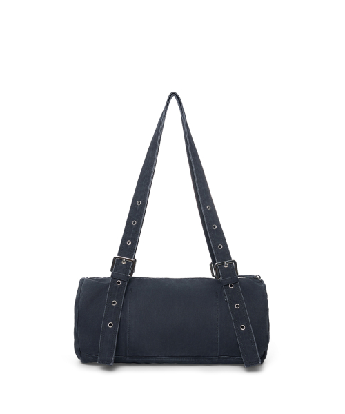 VINTAGE WASHED COTTON DUFFEL BAG IN NAVY