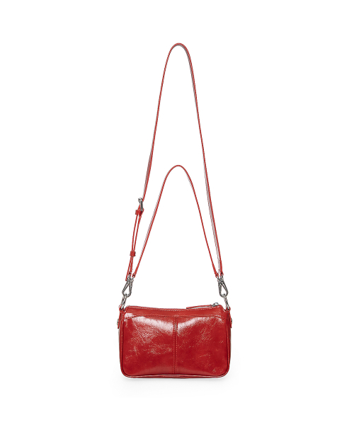 BIKER TWO-WAY MINI BAG IN RED