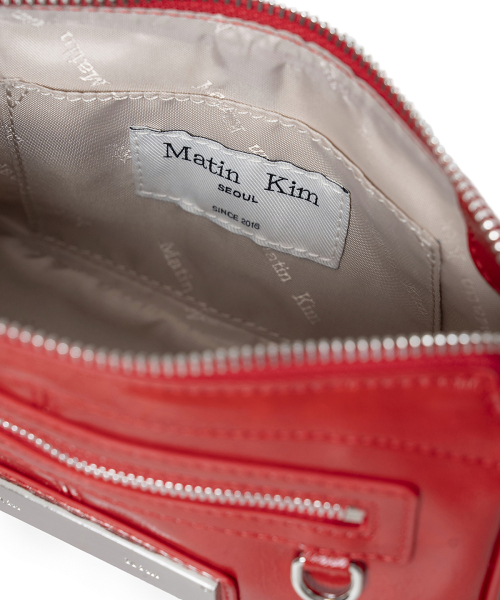 BIKER TWO-WAY MINI BAG IN RED
