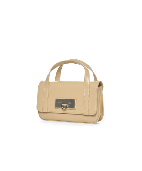 MULTI-POCKET MINI CROSS BAG IN LIGHT YELLOW