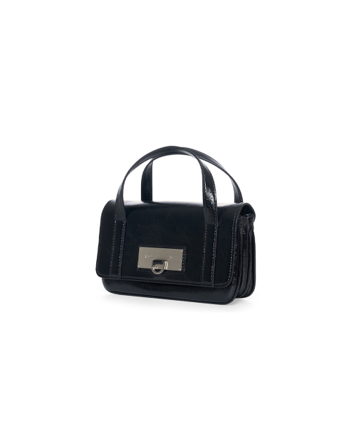 MULTI-POCKET MINI CROSS BAG IN BLACK