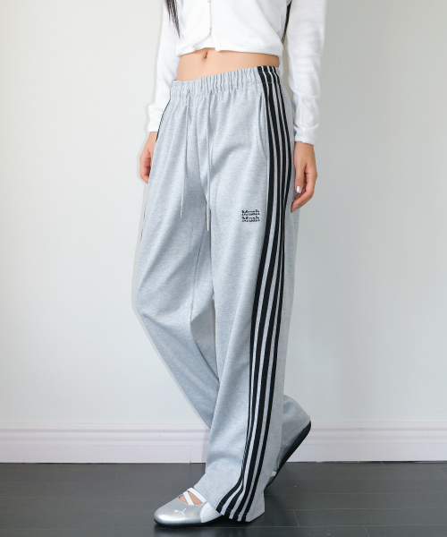 POINT LINE TRAINING SWEAT PANTS [GRAY]