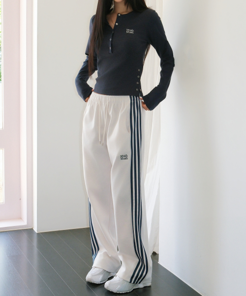 POINT LINE TRAINING SWEAT PANTS [CREAM]