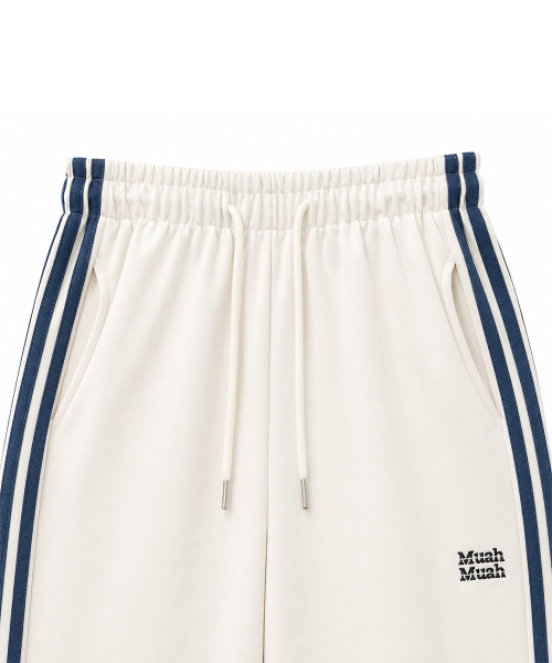 POINT LINE TRAINING SWEAT PANTS [CREAM]