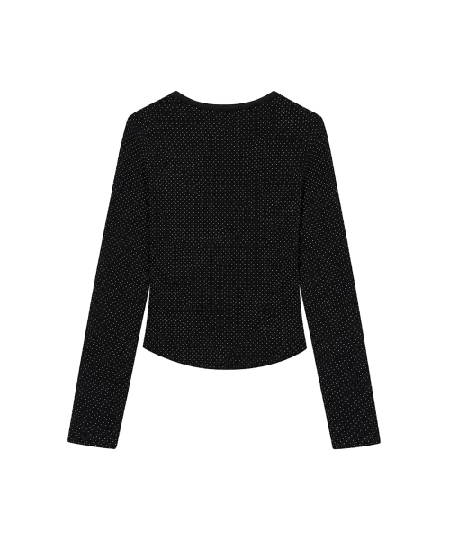 DOT PATCH LOGO LONG SLEEVE [BLACK]