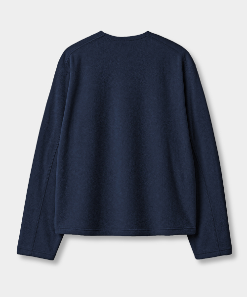 MINIMAL FRENCH TERRY V-NECK T-SHIRT_5 COLOR