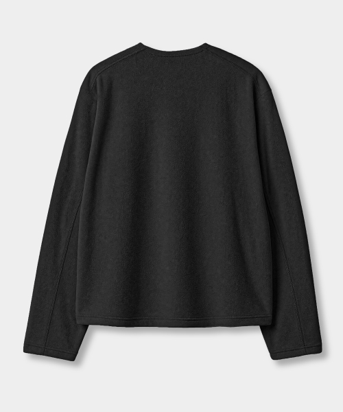 MINIMAL FRENCH TERRY V-NECK T-SHIRT_5 COLOR