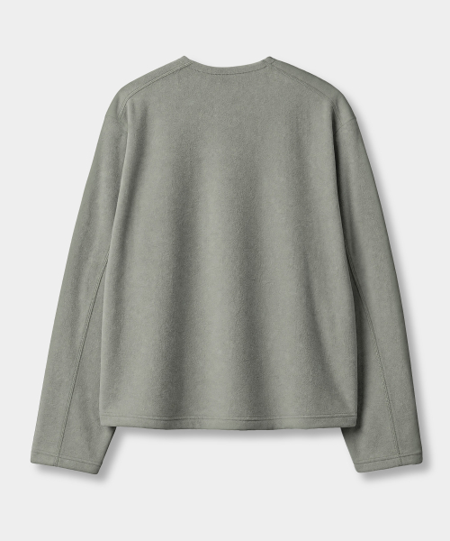 MINIMAL FRENCH TERRY V-NECK T-SHIRT_5 COLOR