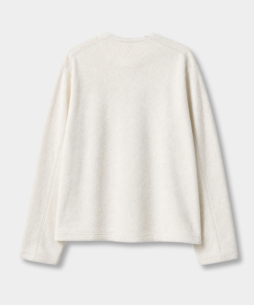 MINIMAL FRENCH TERRY V-NECK T-SHIRT_5 COLOR