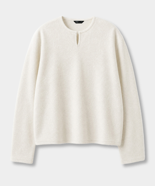 MINIMAL FRENCH TERRY V-NECK T-SHIRT_5 COLOR