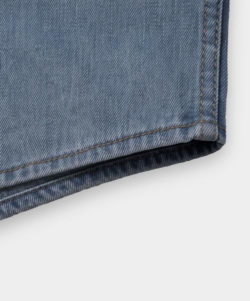 FADED WASHING MINIMAL WESTERN DENIM SHIRT_2 COLOR