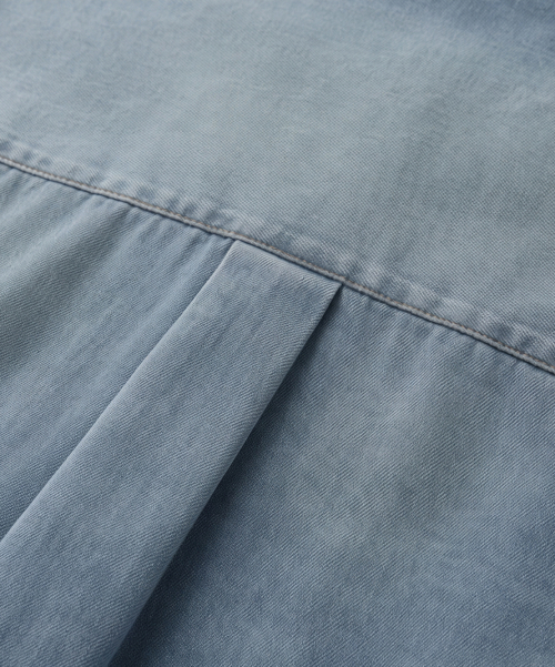 BIO WASHING SEMI OVER DENIM SHIRT_2 COLOR