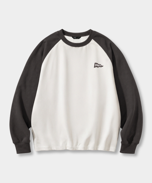 © EVERYONES SOFT TOUCH SWEAT SHIRT (RAGLAN COLOR BLOCK)_2 COLOR