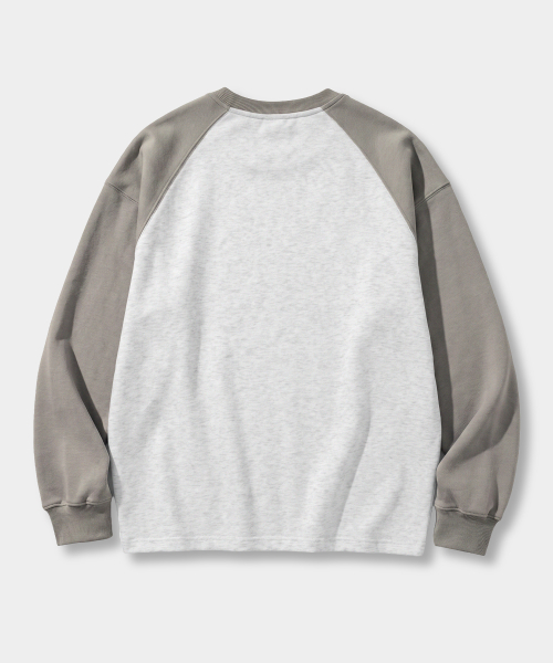 © EVERYONES SOFT TOUCH SWEAT SHIRT (RAGLAN COLOR BLOCK)_2 COLOR