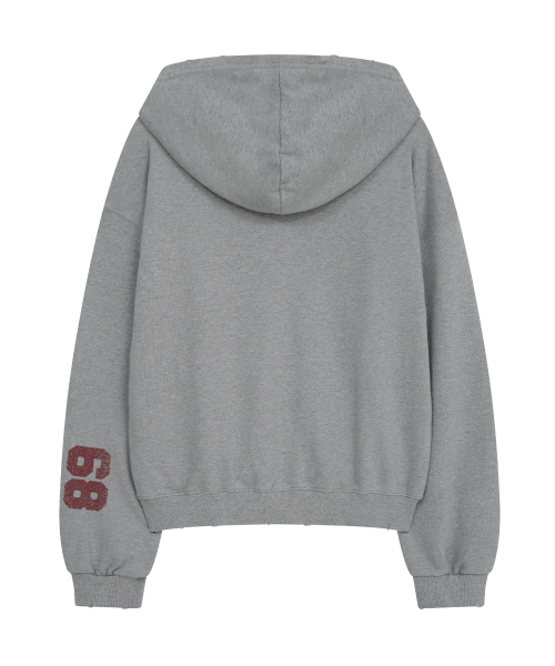 mid horse zip up (grey)