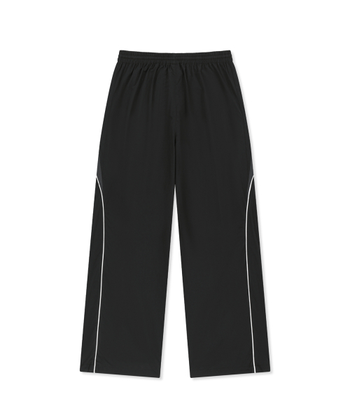 TONAL CONTRAST TRACK PANTS IN BLACK