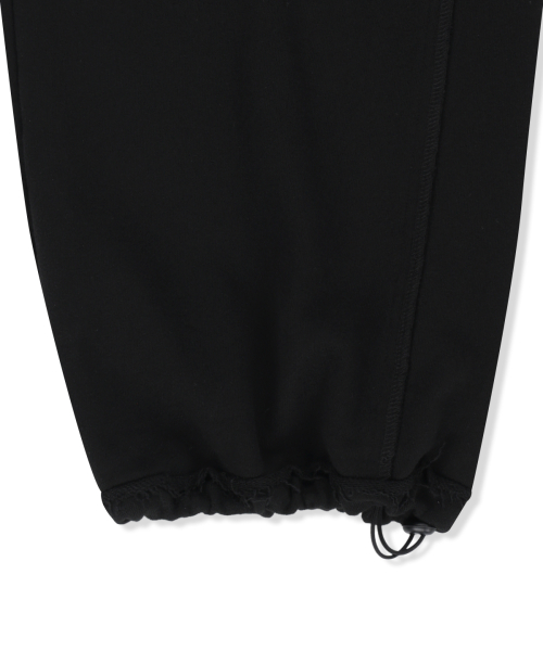 VINTAGE WASHED COLOR CONTRAST SWEATPANTS IN BLACK