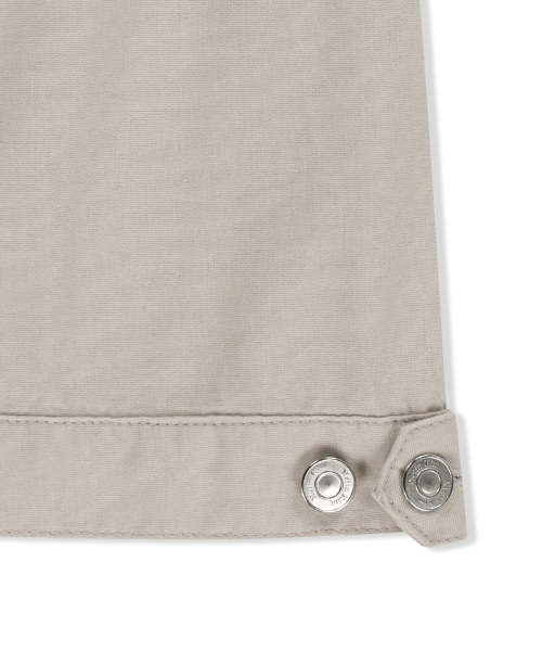 VINTAGE POCKET MIDI SKIRT IN LIGHT BEIGE