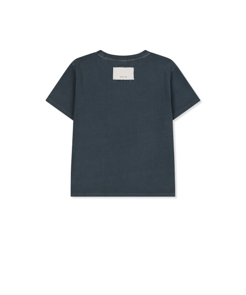 WASHED LOGO FULL PINTUCK TOP IN SMOKE BLUE