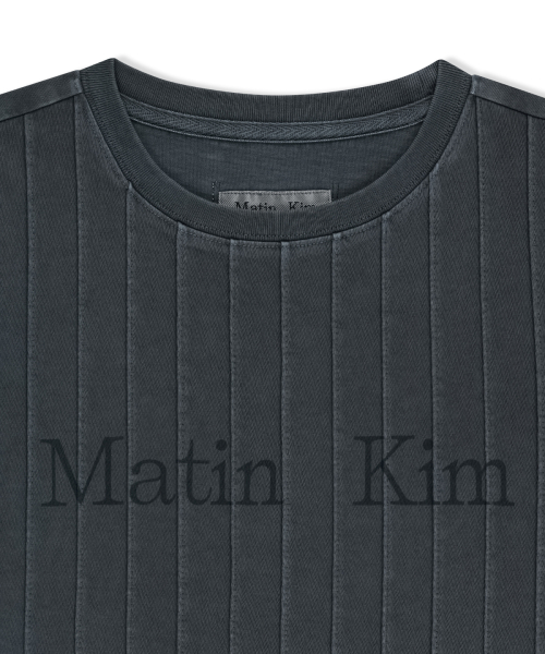 WASHED LOGO FULL PINTUCK TOP IN SMOKE BLUE