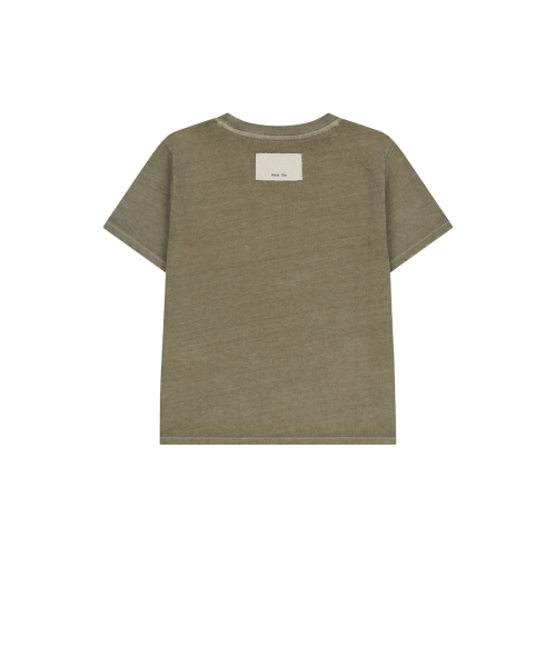 WASHED LOGO FULL PINTUCK TOP IN BEIGE