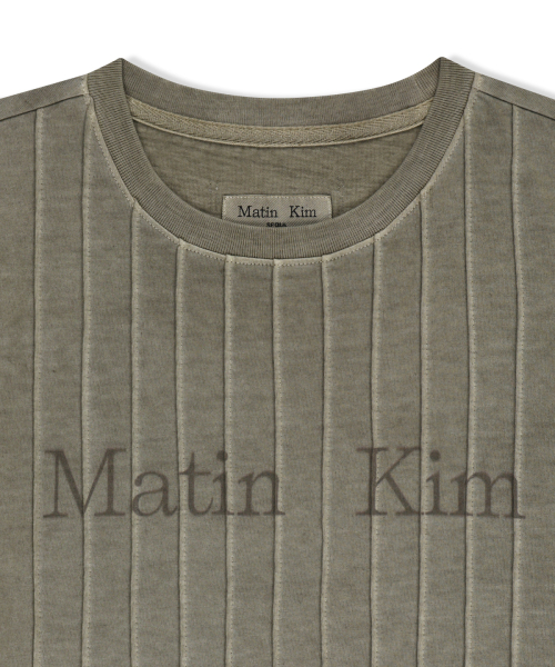 WASHED LOGO FULL PINTUCK TOP IN BEIGE
