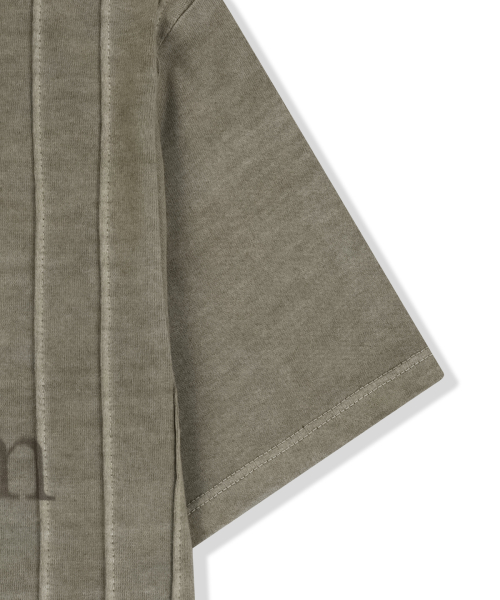 WASHED LOGO FULL PINTUCK TOP IN BEIGE