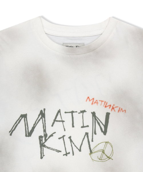 VINTAGE GRAFFITI LOGO TOP IN WHITE