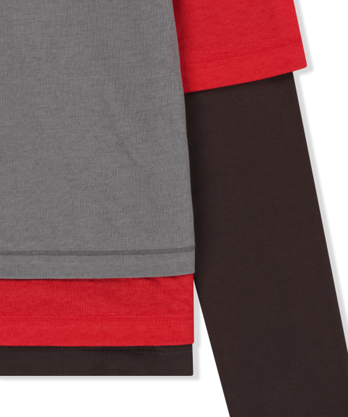 TRIPLE LAYERED MULTI WAY TOP IN RED