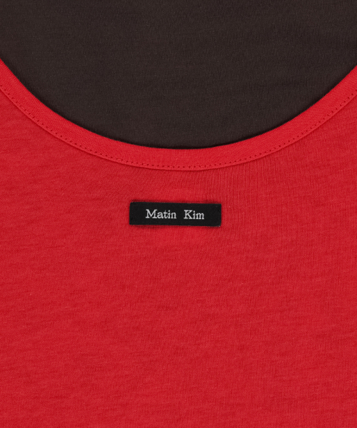TRIPLE LAYERED MULTI WAY TOP IN RED