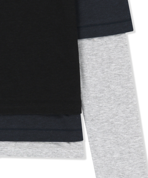 TRIPLE LAYERED MULTI WAY TOP IN NAVY