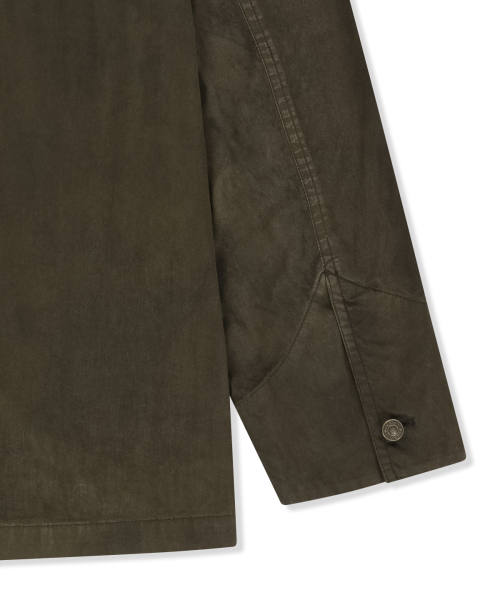 VINTAGE WAXED WORK JACKET IN KHAKI
