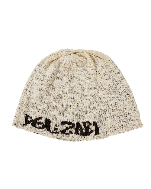 Jacquard Heart Beanie (Beige)