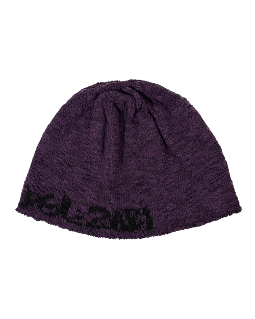 Jacquard Sunflower Beanie (Purple)