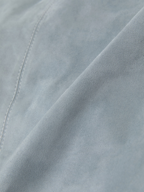 G LEATHER SHOULDER BAG (ASH BLUE)