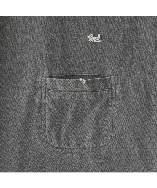 Mini cigarette pocket sleeveless top in washed gray